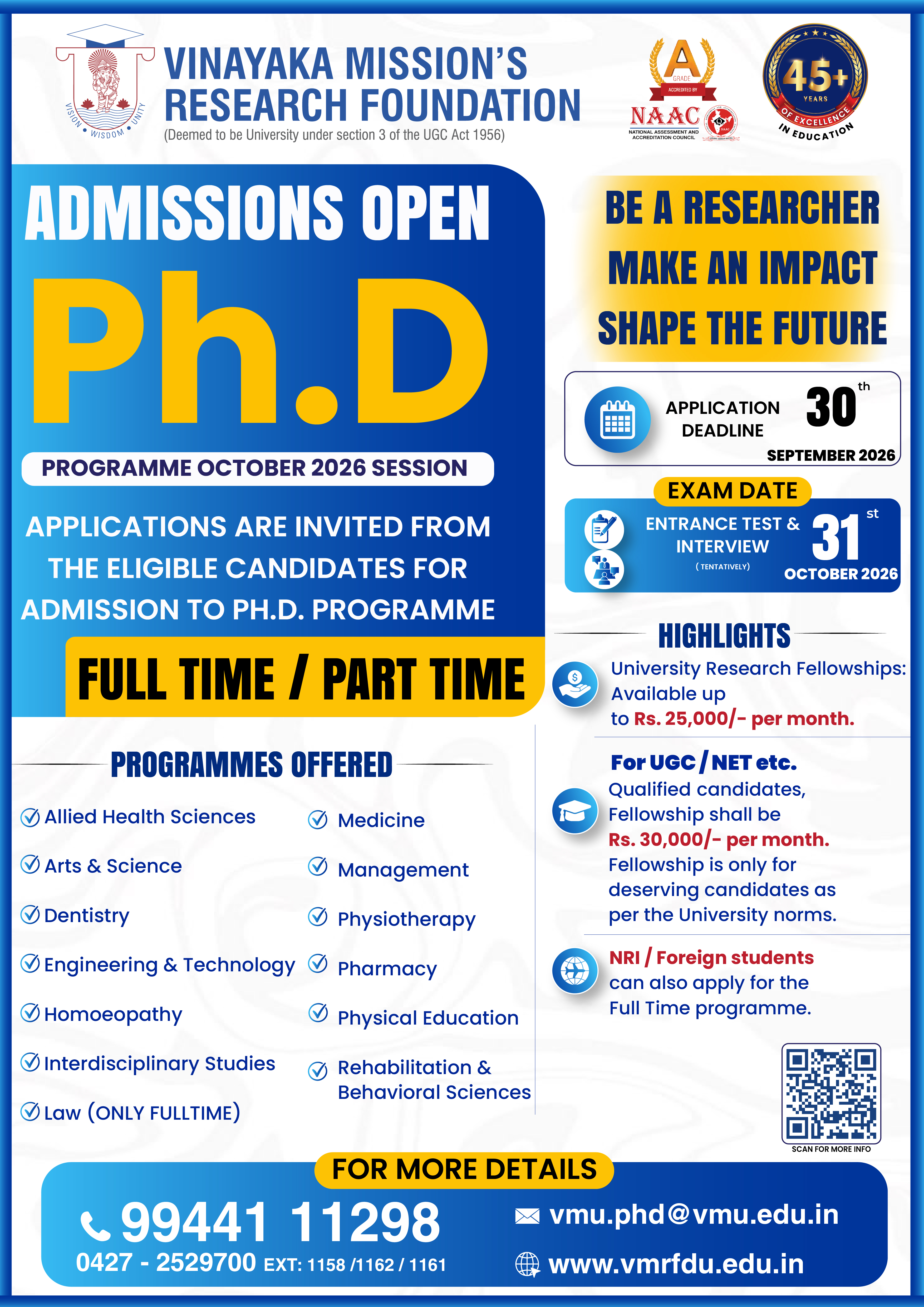 Ph.D Application Prospectus 2026